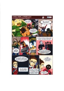 Image - Cass. crim., 5 mars 2019 illustré en Bande dessinée