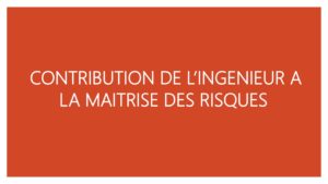 Image - CONTRIBUTION DE L’INGENIEUR A LA MAITRISE DES